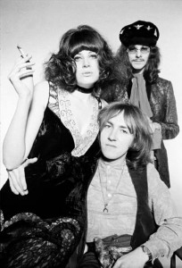 Noel Redding, Mitch Mitchell & Caroline Coon, February 1969 London